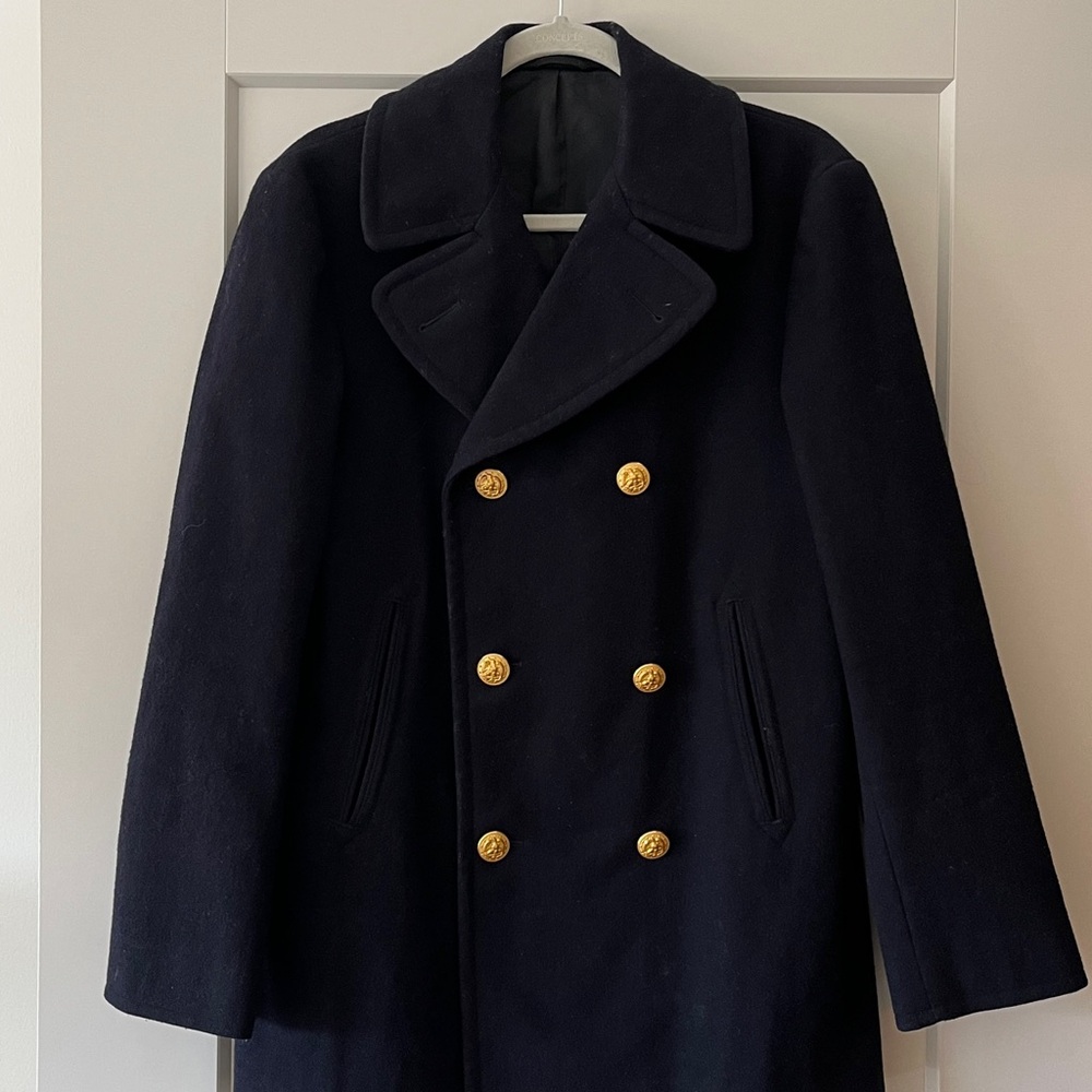 Authentic U.S. Navy Peacoat – 1972 Issue – Size 38R